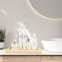 Artificial Travertine Tray, 12"x8" Perfume Tray for Bathroom Counter, Vanity, Home Organizer, Decorative Marble Trays for Perfume, Jewelry, Candles, Coffee, Rectangle, Yellow