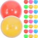 50Pcs Translucent Macaron Color Shells, 1.5in Empty Vending Machine Capsules, PP Color Round Capsules Bulk, Small Plastic Container for Easter Party Favors Themed