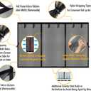 Magnetic Garage Door Net Screen Kit 18x8 FT - Heavy-Duty Fiberglass Mesh with Magnetic Closure for 2 Car Garage 18x8ft, Blocks Bugs & Enhances Privacy - Perfect for Porch Gym Barn Patio Use