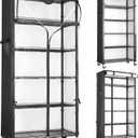 Wire Shelf Rack with 600D Oxford Cover, 30" W x 14" D x 72" H, 6-Tier Heavy Duty Wire Shelving on Wheels, with Waterproof & Dustproof Shelf Cover for Kitchen, Pantry & Laundry Room
