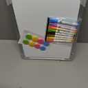 Double-Sided White Board, 16" x 12" Dry Erase Board Small Whiteboard for Wall Magnetic Hanging White Board Dry Erase for College Dorm Room, School, Home, Office