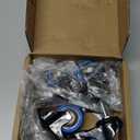 2 inch Stem Caster Wheels with Safety Dual Locking Heavy Duty Threaded Stem Casters No Noise Swivel Castors with Brakes with American Size UNC 1/4"-20 x 1