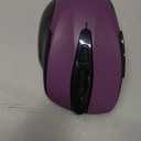 TECKNET Wireless Mouse, 2.4G Ergonomic Optical Mouse, Computer Mouse for Laptop, PC, Computer, Chromebook, Notebook, 6 Buttons, 24 Months Battery Life, 2600 DPI, 5 Adjustment Levels - Purple