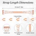 Bling Metal Band Compatible with Fitbit Charge 6/ Charge 5 for Women, Dressy Bracelet Jewelry Watch Band for Fitbit Charge 6 Fitness & Health Tracker