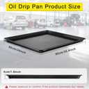 3 Pcs Extra Large Oil Drip Pan, 35.4241.6Inches Oil Drain Pan for Under Car,Plastic Oil Drip Tray for Garage, Fridges, Washing Machines, Cat Litter Box,Keeps Floors Safe & Clean