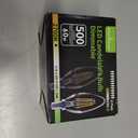 12 Pack E12 Dimmable 60W Equivalent LED Chandelier Light Bulbs, 4.5W Clear 2700K Soft Warm White 500LM B11 Vintage Filament Candle Light