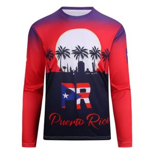 SAMERM Puerto Rico Shirt for Men Quick Dry Crop Top Printed Hispanic Heritage Month Boricua Rican Flag T-Shirt (M)