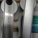 Fingerprint Door Lock Biometric Door Knob with Keypad Keyless Entry, Door Locks for Bedrooms, Home Hotel Office Apartment Silver