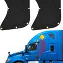 Semi Truck Side Window Sun Shade for Freightliner Volvo VNL International Trucks RV | Semi Truck Accessories, Sunshade UV Protection, Keep Interior Cool