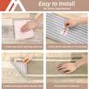 COSY HOMEER Soft Stair Treads Non-Slip Carpet Mat 28inX9in Indoor Stair Runners for Wooden Steps,Stair Rugs for Kids and Dogs, 100% Polyester TPE Backing 4pcs,Beige