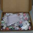 Seajan 162 Pcs Panda Birthday Party Favors for 16 Kids Include Keychain Ring Bracelet Stamp Erasers Sticker Bag Tags for Theme Birthday Baby Shower Party Decor