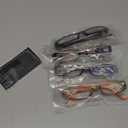 Gaoye 4-Pack Readers for Women, Blue Light Blocking Reading Glasses, Stylish Reading Glasses for Women in 4 Patterns (Dark Flowers)