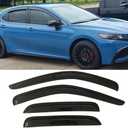 Side Window Visors Wind Vent Deflector for 2018-2024 Toyota Camry Sedan,4pcs Outside Mount Tape-On Nice Sun Rain Guards Set 94311
