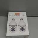 UPULTRA Light Bulb Security Camera Outdoor 2packs HD Wireless 5GHz/2.4GHz WiFi Home IP Cameras E27 360 Degree Panoramic,Motion Detection and Alarm,Two-Way Audio,Night Vision