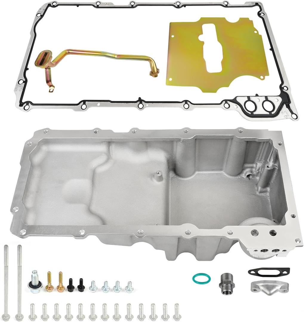 LS Oil Pan Kit Compatible with 1964-1992 Chevy Camaro Nova Ventura Omega F-body G-body Aluminum Swap Engine Oil Pan Kit 302-2 LS1 LS2 LS3 LS6 5.3L 5.7L 6.5L # 302-2 81073