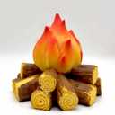 Gnurhok Fake Campfire Night Light, 3D LED Fake Fire Pit Firewood Lamp, Small Electric Faux Fireplace Logs Night Lights, Halloween Christmas Festival Party Decorations for Bar Home Garden Yard