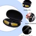 XANAD EyeGlass Case Hard Shell for Sunglasses/Blue Light Glass/Safety Glasses/Reading Glass/Night Driving Glasses(Zebra Pattern) (Zebra Animal Print)