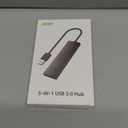 Acer USB Hub 4 Ports, Multiple USB 3.0 Hub, USBA Splitter for Laptop with Type C Power Port, Extender for A Port Laptop, PC, Desktop and More (2ft)