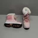 ziitop Womens Snow Boots Warm Fur Lined Winter Boots Anti Slip Ankle Boots Mid Calf Snowboots Waterproof and Cold-Resistant Outdoor Walking Shoes for Women Ladies Girls (6.5, Pink)