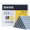 YEAHOME Light Duty Staples for Staple Gun, 3000 Counts 1/4-Inch JT21 Staples Standard Refill for Stapler, Suit for Upholstery, Crafts, General Repairs