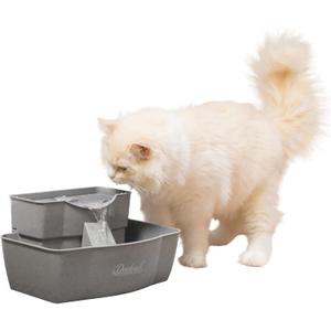 PetSafe Multi-Tier Pet Fountain  Large Waterer Great for Cats and Dogs  2 Heights to Drink from  Great for Senior Pets  100 Oz Water Capacity  Fresh, Filtered Water