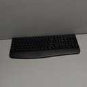 Wireless Keyboard, 2.4G Full-Sized Ergonomic Wireless Computer Keyboard with Wrist Rest for Windows, Mac OS Laptop/PC/Desktop/Notebook(Black)