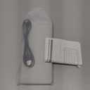 CACOE Wireless Keyboard with Stand, Mini Keyboard for Cell Phone, Ultra-Slim Portable, Foldable, Dual-Channel QWERTY with Stand Holder for Smartphone and More iOS Android Windows, Grey