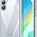 JETech Case for Samsung Galaxy A16 5G / 4G 6.7-Inch, Non-Yellowing Shockproof Bumper Protective Phone Cover, Anti-Scratch Hard PC Back (Clear)