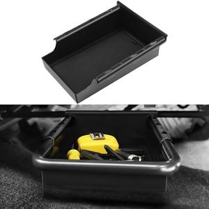 smnuxwm Front Under Seat Storage Organizer Tray For Jeep Wrangler JL JLU 2018-2025 & Gladiator JT Truck 2020-2025,ABS Plastic Hidden Storage Box For Jeep Wrangler Accessories