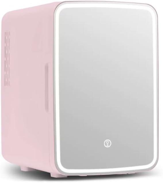Skincare Fridge, Makeup Fridge for Bedroom, Pink