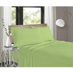 Luxury Cotton Modal Jersey Knit Sheet Set, Olive, King