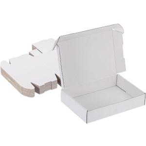 PATIKIL 10x7x2 Inch Small Shipping Boxes, 20 Pcs Corrugated Cardboard Box Gift Boxes for Packing Mailing Moving Packaging Small Business Boxes White