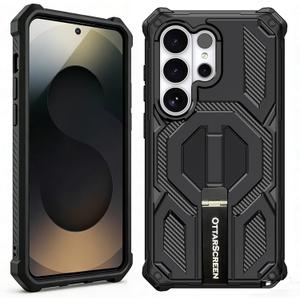 for Samsung Galaxy S25 Ultra Case with Stand an Magnetic | Military Grade Tough & Durable | Samsung Galaxy S25 Ultra Phone Case with Magnets | 2026 Upgrade |