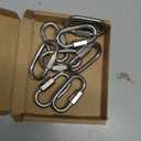304 Stainless Steel Heavy Duty Quick Chain Links 5/32", 1/4", 5/16", 3/8", 1/2" D Shape Thread Quick Link Connectors Screw Carabiner for Connecting Hammock, Shade Sail, Rigging (1/4" 8Pcs)
