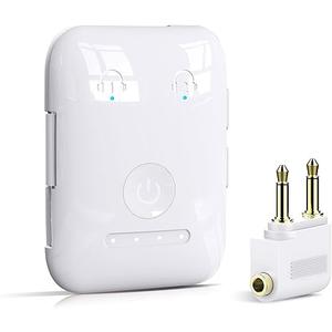 Premium Bluetooth 5.4 Transmitter, Airplane Wireless Adapter, Supports 2 AirPods/Headphones, Bluetooth Transmitter for TV, Airplane, Gym, with aptX Adaptive & Low Latency