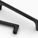 Asidrama 10 Pack 5 Inch(128mm) Matte Black Cabinet Pulls Cabinet Handles Cupboard Handles Kitchen Cabinet Hardware for Cupboard Drawer Pulls (5" Hole Center)