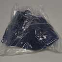 KOUFALL Navy Blue Valances for Windows,Sheer Linen Look Valance Curtains for Kitchen Bathroom,Dark Blue