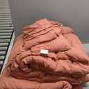 Bedsure California King Comforter Set - 4 Pieces Pinch Pleat Bed Set, Dusty Pink Boho Bedding for All Season, 1 Soft Comforter, 2 Pillowcases, 1 Decorative Pillow