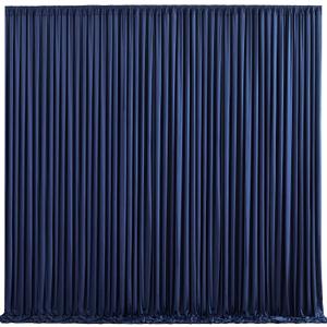 10ft x 7ft Navy Blue Backdrop Curtain for Parties Wedding Wrinkle Free Backdrop Drapes Panels for Baby Shower Gender Reveal Birthday Photo Photography Polyester Fabric Background Decoration