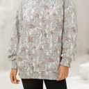 Yousify Womens Camo Hoodies Oversized Fleece Sweatshirts Fall Fashion Long Sleeve Pullover Winter Clothes with Pockets (Large, Khaki)