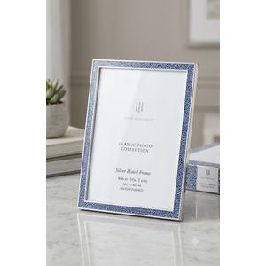 Lawrence Frames Metal Picture Frame with Hammer Effect, 8X10 Silver