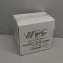 WDF 120pcs Pink Plastic Plates Disposable - Clear Pink Glitter Plates including 60PCS Dinner Plates 10.25inch and 60PCS Salad Plates 7.5inch for Wedding Baby Shower Spring Birthday (Rose Gold Glitter)