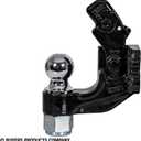 Buyers Products BH152516 15 Ton Combination Hitch, 2-5/16 Inch Ball Hitch & Pintle Hook, 30,000 lbs MGTW, Forged Steel Trailer Hitch for Trucks, Tow Hitch Receiver, Heavy Duty Towing Accessories