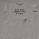 MODNTOGA Baby Boy Ask me About My moo Cow Shirt Little Cowboy Short Sleeve Top Toddler Kid T-rex Ranch T-Shirt Funny Dino Tee (5-6 Years)