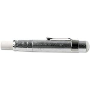 Charles Leonard Pen Style Aluminum Chalk Holder with Chalk, Silver (74541)