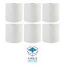 Boardwalk BWK17GREEN Boardwalk Green Universal Roll Towels, Natural White, 8" x 800ft (Case of 6 Rolls)