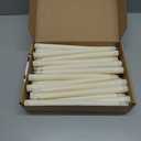 Funtery 48 Pcs Flameless LED Taper Candles 11 Inch Battery Operated Candles Bulk LED Candlesticks Fake Candle Flickering Flames for Christmas Church Wedding Party (Ivory, Classic)