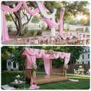 Party Village 50ftx40ft Light Pink Ceiling Curtain for Wedding Parties