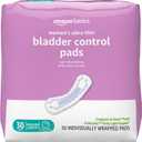 Amazon Basics Women's Incontinence Pads, Bladder Control & Postpartum, Light Absorbency, Unscented, 30 Count