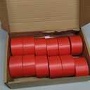 ACE Supply Red Flagging Tape 12 Pack - Non-Adhesive Survey Tape - 1.5 Inch Width, 150 Ft Length, 2 Mil - Tree Marking Ribbon, Surveyors Ribbon